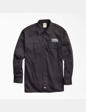 Dickies Estevan Oriol x Original Twill Long Sleeve Negros | HRZVBU149