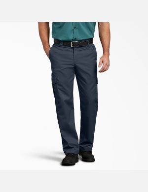 Dickies FLEX Regular Fit Directo Leg Azul Marino | NIPOEL769