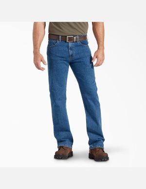 Dickies FLEX Relaxed Fit Directo Leg Carpenter Azules Azules | YWZXAP357