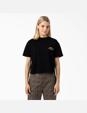 Dickies Fort Lewis Cropped Estampados Negros | GIRMXE604