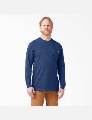 Dickies Heavyweight Crew Neck T-Shirt Azules Oscuro | RFLDIO517