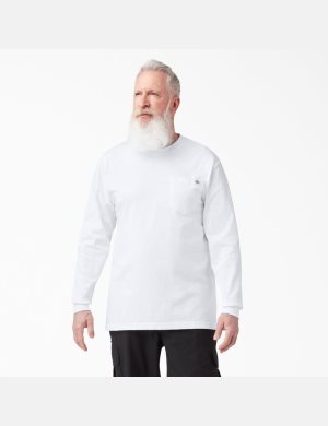 Dickies Heavyweight Crew Neck T-Shirt Blancos | WAKCFI213