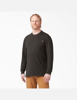 Dickies Heavyweight Crew Neck T-Shirt Chocolate Marrom | FIUODN179
