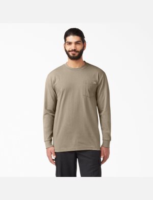 Dickies Heavyweight Crew Neck T-Shirt Marrom | QPKIYE637