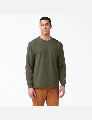 Dickies Heavyweight Crew Neck T-Shirt Verdes | UVKLTZ642