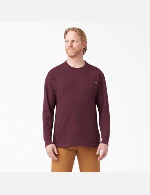 Dickies Heavyweight Crew Neck T-Shirt Vino | FUICPR415