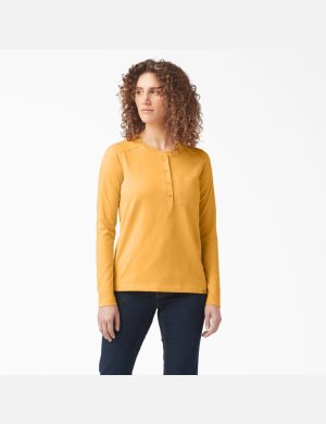 Dickies Heavyweight Henley Naranjas | NBDIUT285