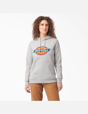 Dickies Heavyweight Logo Grises | DUVQWK285