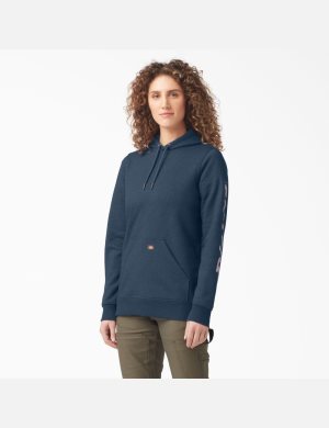 Dickies Heavyweight Logo Sleeve Azul Marino | DMEWTV096