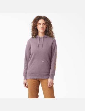 Dickies Heavyweight Logo Sleeve Morados | XHOKIE610