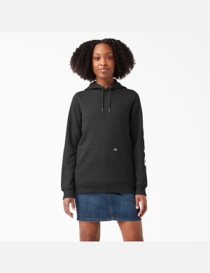 Dickies Heavyweight Logo Sleeve Negros | KPEWLX962