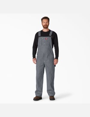 Dickies Hickory Stripe Bib Stripes | PGNJUS158