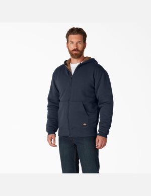 Dickies High Pile Fleece Forro Full Zip Azul Marino | VCMBJG497