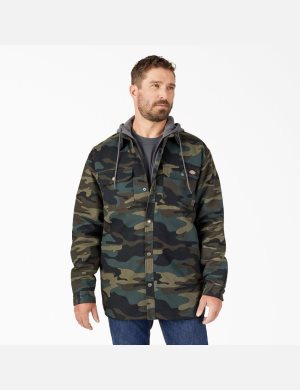 Dickies Hydroshield Duck Encapuchado Verdes Camuflados | FPXUDC493