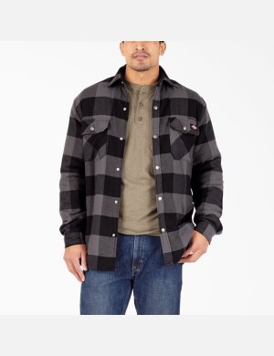 Dickies Hydroshield Flannel High Pile Fleece Negros Azules | DHOPCW715