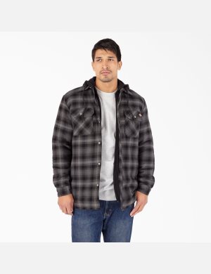 Dickies Hydroshield Flannel Negros | EKFJNB357