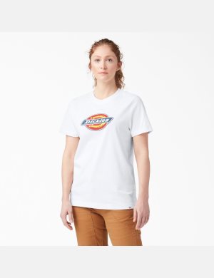 Dickies Logo Estampados Blancos | KZYTMI924
