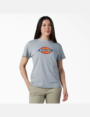 Dickies Logo Estampados Grises | LGZSWT820