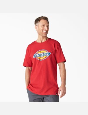 Dickies Logo Estampados Rojos | FMOAHK137