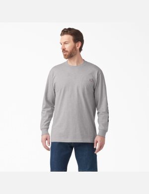 Dickies Logo Estampados T-Shirt Grises | FIKMHC831