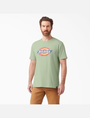 Dickies Logo Estampados Verdes | NZHQLX309
