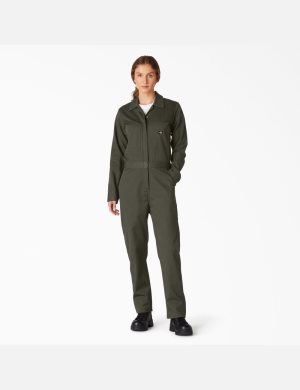 Dickies Long Sleeve Verdes | GDAEWM324