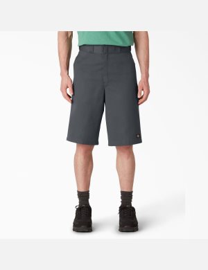 Dickies Loose Fit Planos Front Grises | XPEBMT536