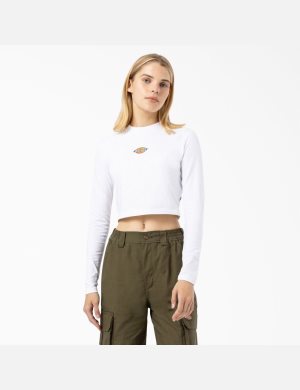 Dickies Maple Valley Long Sleeve Blancos | TPZMDR206