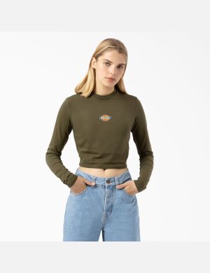 Dickies Maple Valley Long Sleeve Verdes | DERUBF061