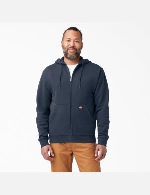 Dickies Midweight Fleece Zip Azul Marino | HJOBFM914