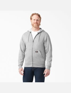 Dickies Midweight Fleece Zip Grises | LZCVIS491
