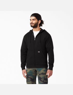 Dickies Midweight Fleece Zip Negros | LFSVKB296