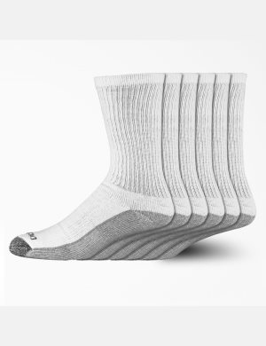 Dickies Moisture Control Crew Blancos | KGPJEY670