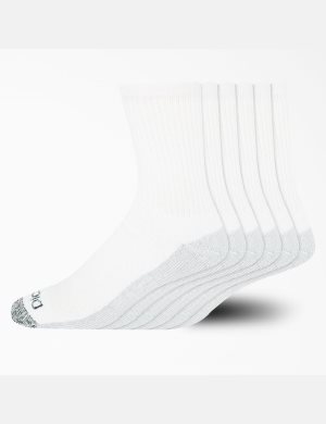 Dickies Moisture Control Mid-Crew Blancos | XTVPZR913