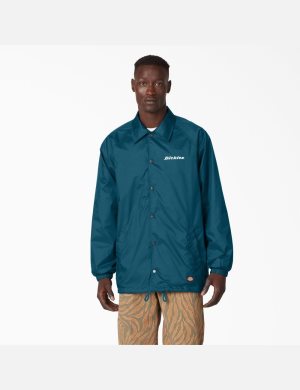 Dickies Nylon Coaches Azules Oscuro | XQPOMK437