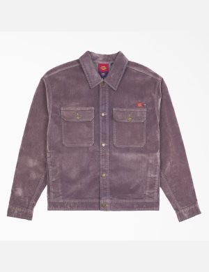 Dickies Opening Ceremony Flock Denim Utility Morados | XSHFYM253