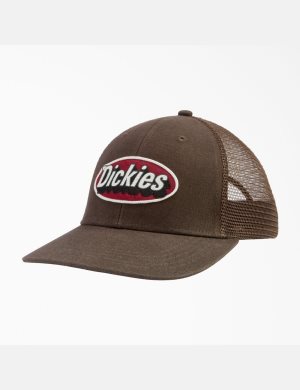 Dickies Patch Logo Trucker Marrom Oscuro | HFCVZE291
