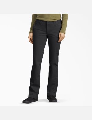 Dickies Perfect Shape Bootcut Negros | ZUDFKR298