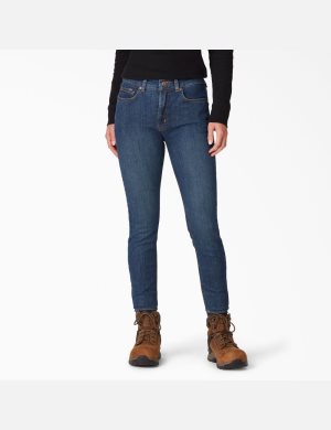 Dickies Perfect Shape Denim Flaco Leg Azules Azules | BPZNTX368