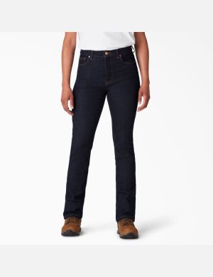 Dickies Perfect Shape Denim High Cintura Bootcut Azules Azules | FEQRZP739