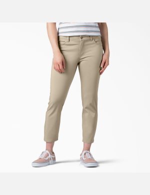Dickies Perfect Shape Flaco Fit Capri Grises | BSDLFM925