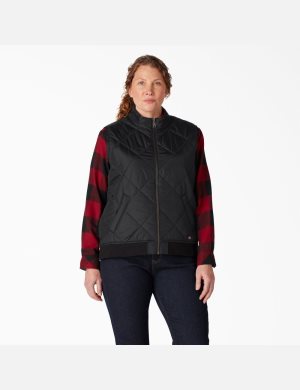 Dickies Plus Acolchado Negros | NJZTYF375