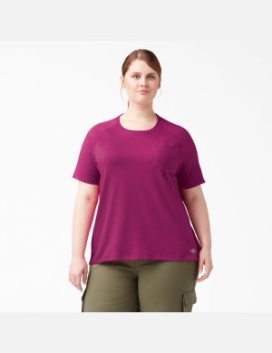 Dickies Plus Cooling Corta Sleeve Fucsia | OEWAHR859