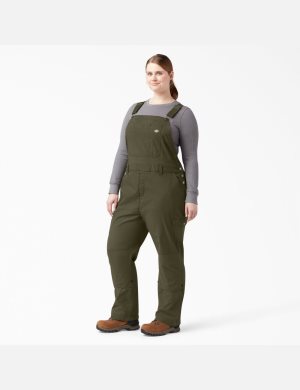 Dickies Plus Cooling Ripstop Bib Verdes | FMNLEV245