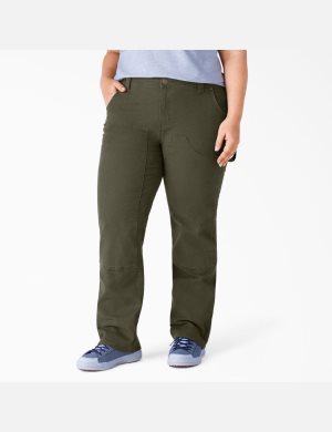 Dickies Plus Duck Double-Front Carpenter Verdes | FILKCO730