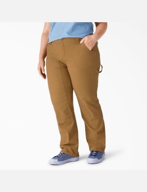 Dickies Plus Duck Double-Front Carpenter Marrom | ZLAYSG905