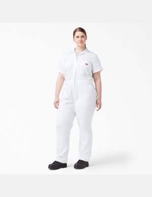 Dickies Plus FLEX Cooling Corta Sleeve Blancos | UCZJWP250