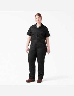 Dickies Plus FLEX Cooling Corta Sleeve Negros | WHDYLN274