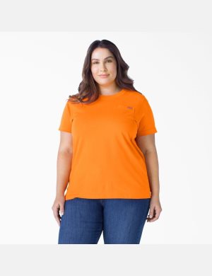 Dickies Plus Heavyweight Corta Sleeve Naranjas | ICPXOW192