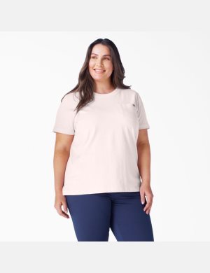 Dickies Plus Heavyweight Corta Sleeve Rosas | JVKRCG071